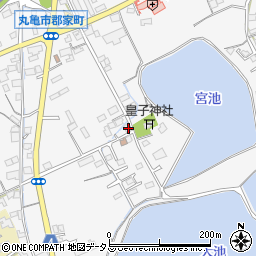 香川県丸亀市郡家町2463-1周辺の地図