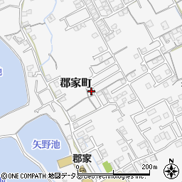 香川県丸亀市郡家町2101-8周辺の地図