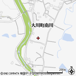 香川県さぬき市大川町南川周辺の地図