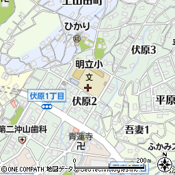 広島県呉市伏原周辺の地図