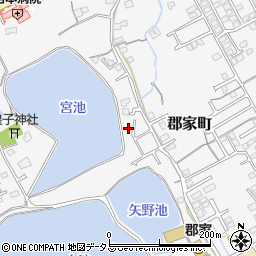 香川県丸亀市郡家町2186-2周辺の地図