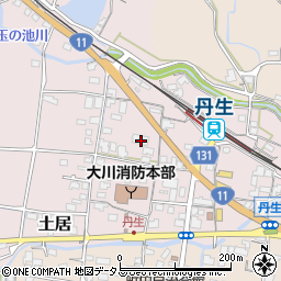 香川県東かがわ市土居106周辺の地図