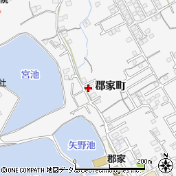 香川県丸亀市郡家町2095-3周辺の地図