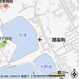 香川県丸亀市郡家町2186-1周辺の地図