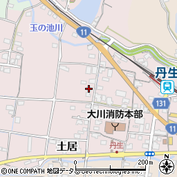 香川県東かがわ市土居143周辺の地図