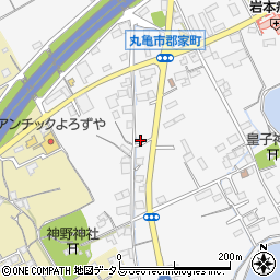 香川県丸亀市郡家町2423-2周辺の地図