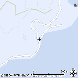 愛媛県越智郡上島町岩城128周辺の地図