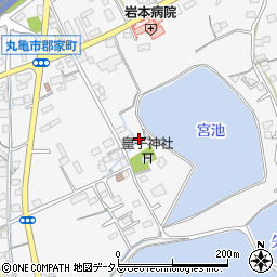 香川県丸亀市郡家町2467-2周辺の地図
