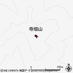 寺畑山周辺の地図