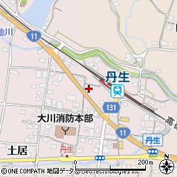 香川県東かがわ市土居53周辺の地図