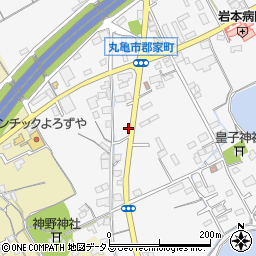 香川県丸亀市郡家町2424-1周辺の地図