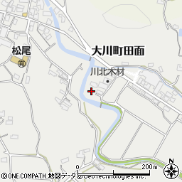 香川県さぬき市大川町田面周辺の地図