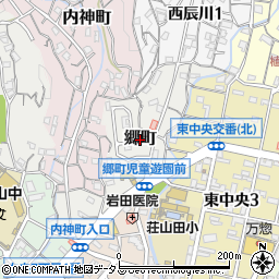 広島県呉市郷町周辺の地図