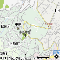 広島県呉市平原町周辺の地図