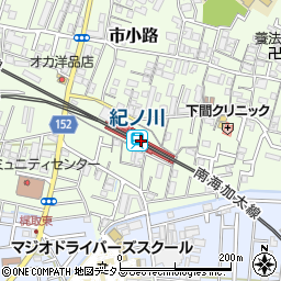 紀ノ川駅周辺の地図
