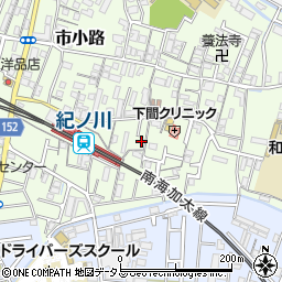 和歌山県和歌山市市小路416-7周辺の地図