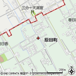 善通寺原田駐車場周辺の地図