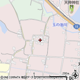 香川県東かがわ市土居222周辺の地図