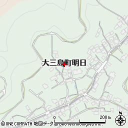 愛媛県今治市大三島町明日周辺の地図