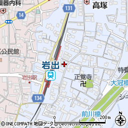 和歌山県岩出市高塚59-1周辺の地図