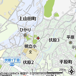広島県呉市伏原3丁目5周辺の地図