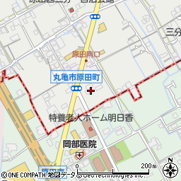 辻上薬局　原田店周辺の地図