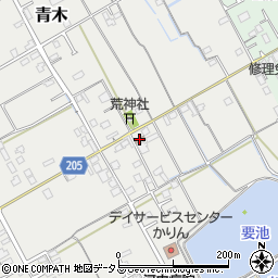 青木本村公民館周辺の地図