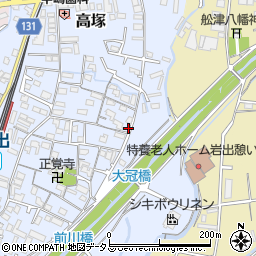 和歌山県岩出市高塚390周辺の地図
