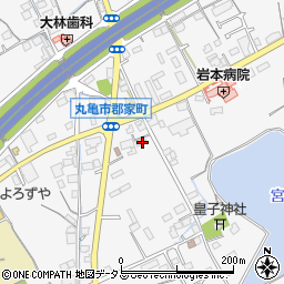 香川県丸亀市郡家町2408-1周辺の地図