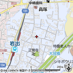 和歌山県岩出市高塚293-2周辺の地図
