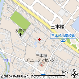 カトリック三本松教会周辺の地図