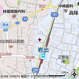 和歌山県岩出市高塚70-3周辺の地図