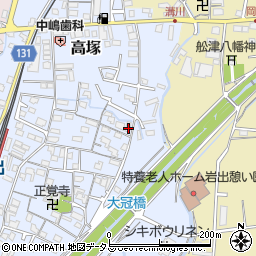 和歌山県岩出市高塚393周辺の地図