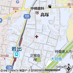 和歌山県岩出市高塚292-5周辺の地図