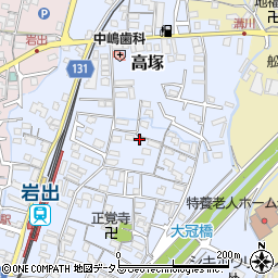 和歌山県岩出市高塚289周辺の地図