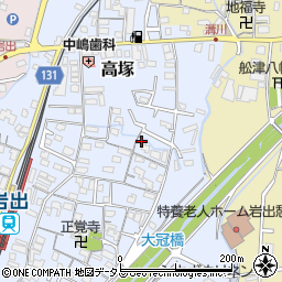 和歌山県岩出市高塚402周辺の地図