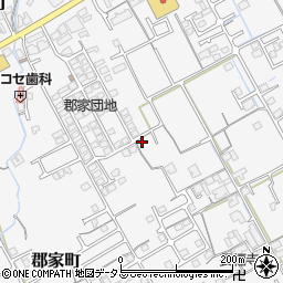 香川県丸亀市郡家町1887-2周辺の地図