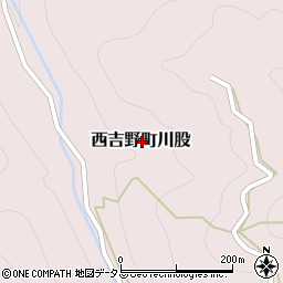 奈良県五條市西吉野町川股周辺の地図