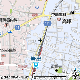 和歌山県岩出市高塚72周辺の地図