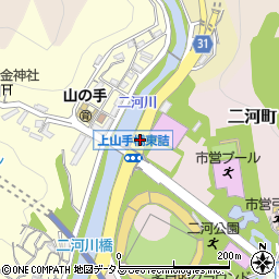 上山手橋周辺の地図