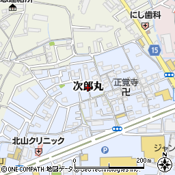 和歌山県和歌山市次郎丸周辺の地図