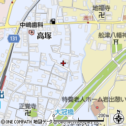 和歌山県岩出市高塚263周辺の地図