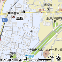 和歌山県岩出市高塚249周辺の地図