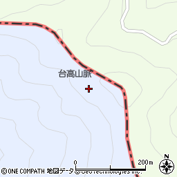 台高山脈周辺の地図