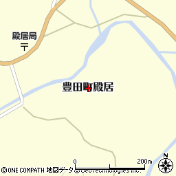 山口県下関市豊田町大字殿居周辺の地図