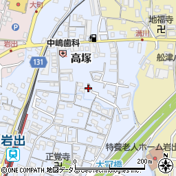 和歌山県岩出市高塚266周辺の地図