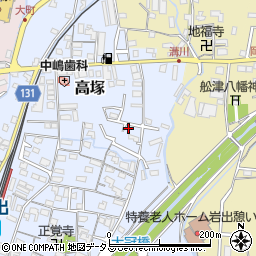 和歌山県岩出市高塚246周辺の地図