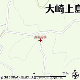 長福寺前周辺の地図