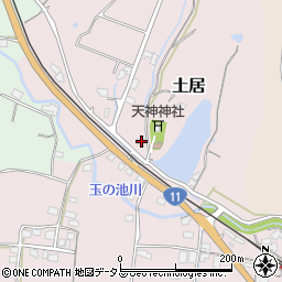 香川県東かがわ市土居521周辺の地図