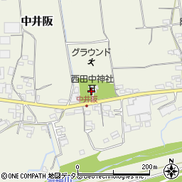 西田中神社周辺の地図